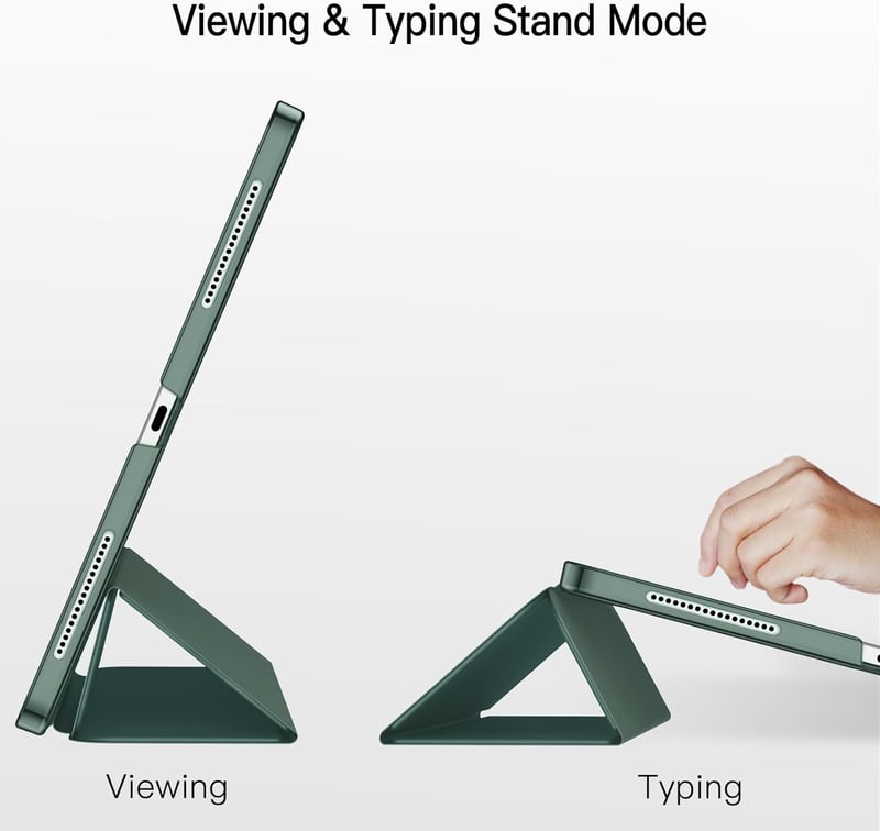 JETech iPad Pro 12.9" (2020/2018) Tok Pencil Tartóval, Intelligens Alvó/Ébresztő Funkció, Misty Green