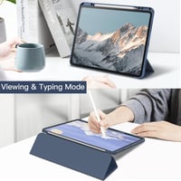 JETech iPad Pro 13" M5/M4 Tok Tolltartóval, Ütésálló Védelem, Sötétkék 7
