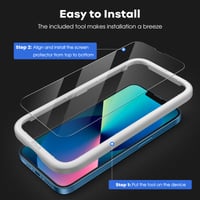 Folie de protecție ecran complet JETech pentru iPhone 13/13 Pro, pachet de 3 bucăți 4