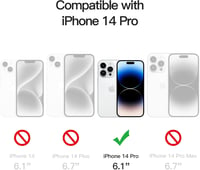 JETech iPhone 14 Pro (6,1") átlátszó ütésálló tok - átlátszó 2