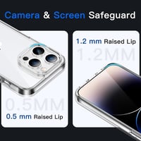 JETech iPhone 14 Pro (6,1") átlátszó ütésálló tok - átlátszó 5