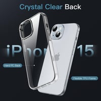 JETech iPhone 15 (6,1") védőtok, ütésálló, karcálló - átlátszó 3