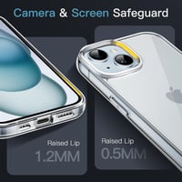 JETech iPhone 15 (6,1") védőtok, ütésálló, karcálló - átlátszó 4