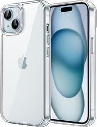 JETech iPhone 15 (6,1") védőtok, ütésálló, karcálló - átlátszó 1