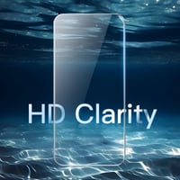 Ochranné tvrdené sklo na displej JETech pre iPhone 15, kompatibilné s krytmi, HD priehľadné - 2 ks 3