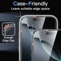 JETech iPhone 16 Pro Képernyővédő Fólia - 3 db-os Csomag, Edzett Üveg Kijelzővédő 7