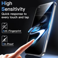 JETech iPhone 16 Pro Képernyővédő Fólia - 3 db-os Csomag, Edzett Üveg Kijelzővédő 6