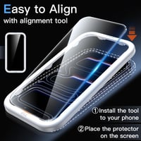 Ochranná fólia na displej JETech pre iPhone 17 Pro, balenie 3 ks 4