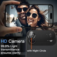 Ochranné tvrdené sklo na fotoaparát JETech iPhone Air – čierne – 1 ks 6