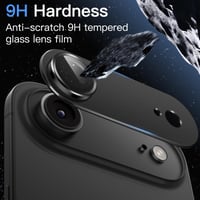 Ochranné tvrdené sklo na fotoaparát JETech iPhone Air – čierne – 1 ks 4