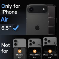 Ochranné tvrdené sklo na fotoaparát JETech iPhone Air – čierne – 1 ks 2