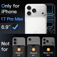 Ochranný kryt na šošovky fotoaparátu JETech pre iPhone 17 Pro Max, 9H tvrdené sklo, 1 ks – strieborný 2