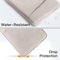 JETech Laptop Tok 13-14" MacBook Air/Pro M4/M3/M2/M1 Készülékekhez, Vízálló Ütésálló Védőtok Kiegészítő Zsebbel, Notebook Táska 5