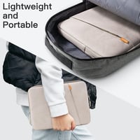 JETech Laptop Tok 13-14" MacBook Air/Pro M4/M3/M2/M1 Készülékekhez, Vízálló Ütésálló Védőtok Kiegészítő Zsebbel, Notebook Táska 6
