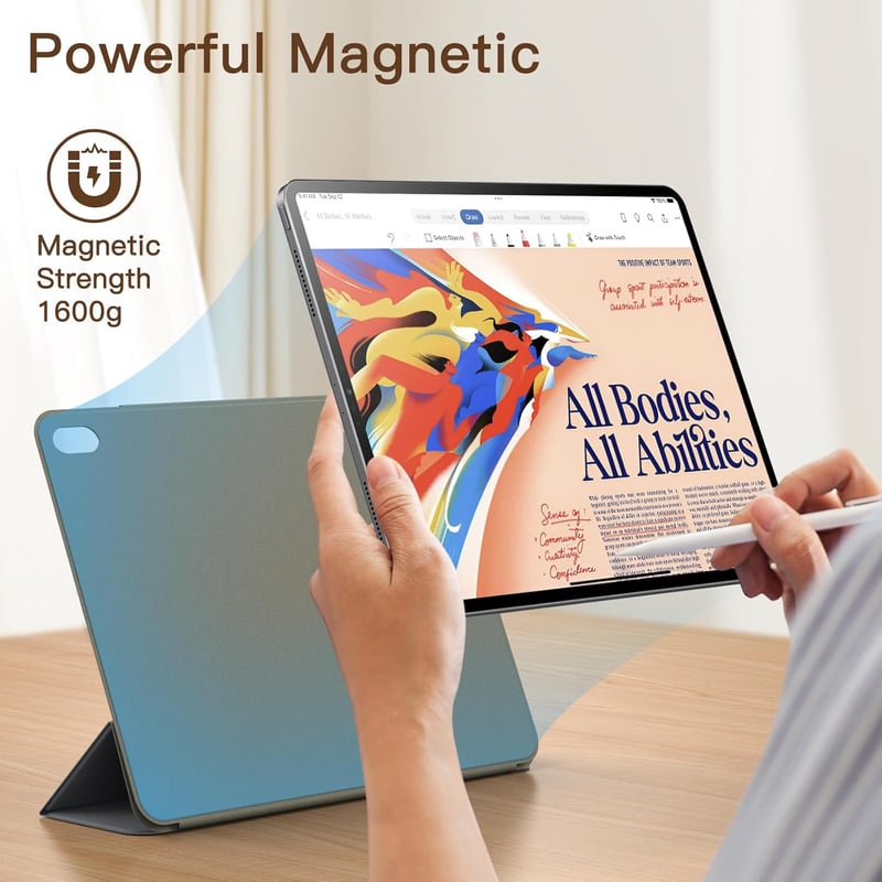 JETech Mágneses Tok iPad Air 11/10.9 M3/M2/5/4 és iPad Pro 11 Sötétszürke