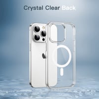 Husă magnetică JETech pentru iPhone 14 Pro, transparentă, compatibilă cu MagSafe 5