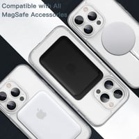 Husă magnetică JETech pentru iPhone 14 Pro, transparentă, compatibilă cu MagSafe 4