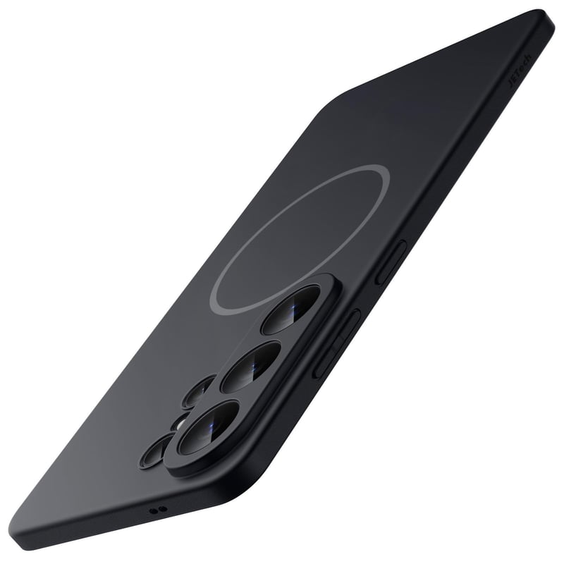 JETech Magnetický tenký kryt pre Samsung Galaxy S26 Ultra, kompatibilný s MagSafe, kompletná ochrana fotoaparátu, ultratenký matný povrch, čierny