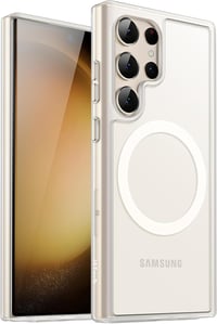 JETech MagSafe mágneses tok Samsung Galaxy S23 Ultra 5G-hez, átlátszó matt hátlap 1