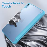 JETech Matt Tok iPad 10/11 Generációhoz (2022/2025) Ceruzatartóval - Vékony Állványos Védőtok Áttetsző Hátlappal, Kék 4