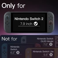 Ochranná fólia na displej JETech pre Nintendo Switch 2 – balenie po 2 kusoch 2