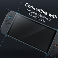 Ochranná fólia na displej JETech pre Nintendo Switch 2 – balenie po 2 kusoch 3