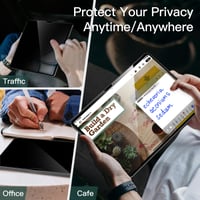 Ochranné sklo na displej JETech Privacy pre iPad Air 13" M4/M3/M2 (2026/2025/2024), tvrdené sklo, anti-spy fólia na ochranu súkromia, vrátane aplikačného nástroja, odolné proti poškriabaniu 7