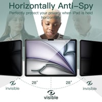 Ochranné sklo na displej JETech Privacy pre iPad Air 13" M4/M3/M2 (2026/2025/2024), tvrdené sklo, anti-spy fólia na ochranu súkromia, vrátane aplikačného nástroja, odolné proti poškriabaniu 2