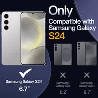 JETech Samsung Galaxy S24 5G mágneses tok, MagSafe kompatibilis, ütésálló 2