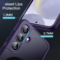JETech Samsung Galaxy S24 5G mágneses tok, MagSafe kompatibilis, kobalt lila 6