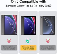 JETech Samsung Galaxy Tab S9 11" Tok Képernyővédővel, S Pen Tartóval, Ütésálló Kék 2