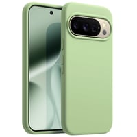 Silikónový kryt JETech pre Google Pixel 10 a 10 Pro, nefritovo zelená farba, pružný ochranný obal 1