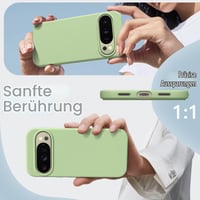 Silikónový kryt JETech pre Google Pixel 10 a 10 Pro, nefritovo zelená farba, pružný ochranný obal 6