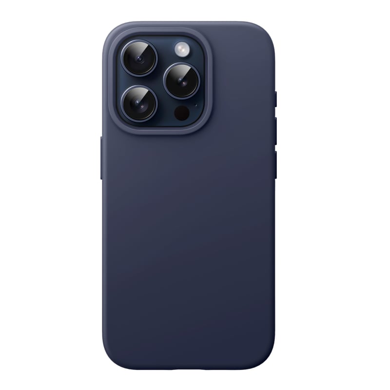 Silikónový kryt JETech na iPhone 15 Pro, nárazuvzdorný – modrý