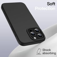 Silikónové puzdro JETech pre iPhone 16 Pro, čierne 4