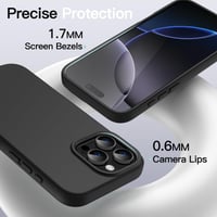 Silikónové puzdro JETech pre iPhone 16 Pro, čierne 5