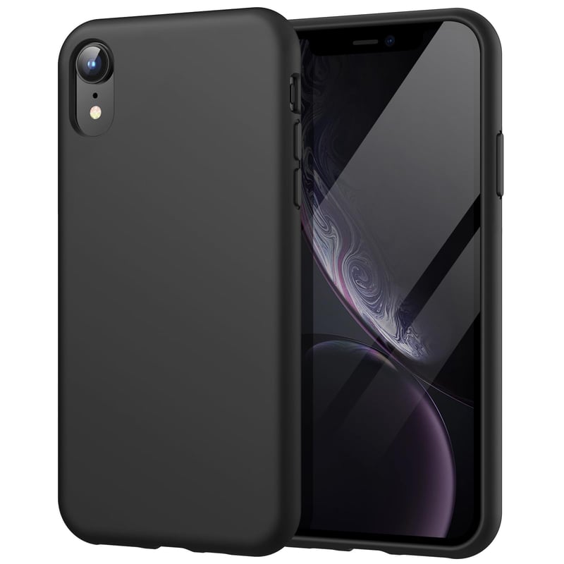 Silikónový kryt JETech pre iPhone XR, čierny
