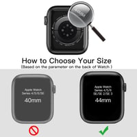 Husă JETech pentru Apple Watch SE 3/2/1, Series 6/5/4, 44 mm, negru 2