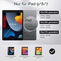 JETech iPad 9/8/7 (10,2") tok automatikus alvás/ébresztés funkcióval - fekete 2