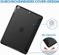 JETech iPad 9/8/7 (10,2") tok automatikus alvás/ébresztés funkcióval - fekete 4