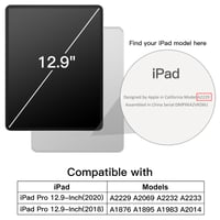 Husă JETech pentru iPad Pro 12,9" generația 4/3 (2020/2018) - Husă de protecție albastru închis (Navy) 2