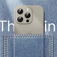 JETech iPhone 15 Pro ultravékony tok kameralencse-védelemmel, matt PP - természetes titán 5