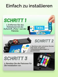 Jettruemedia 16XL sada atramentových kaziet kompatibilných s tlačiarňami Epson 16 XL WF-2630 WF-2760 Workforce 7