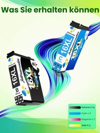 Jettruemedia 16XL sada atramentových kaziet kompatibilných s tlačiarňami Epson 16 XL WF-2630 WF-2760 Workforce 4