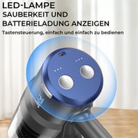 JETZT XS27 Akkumulátoros Porszívó 35 Perc Üzemidő 150W Erős Szívás Hajeltávolító 7