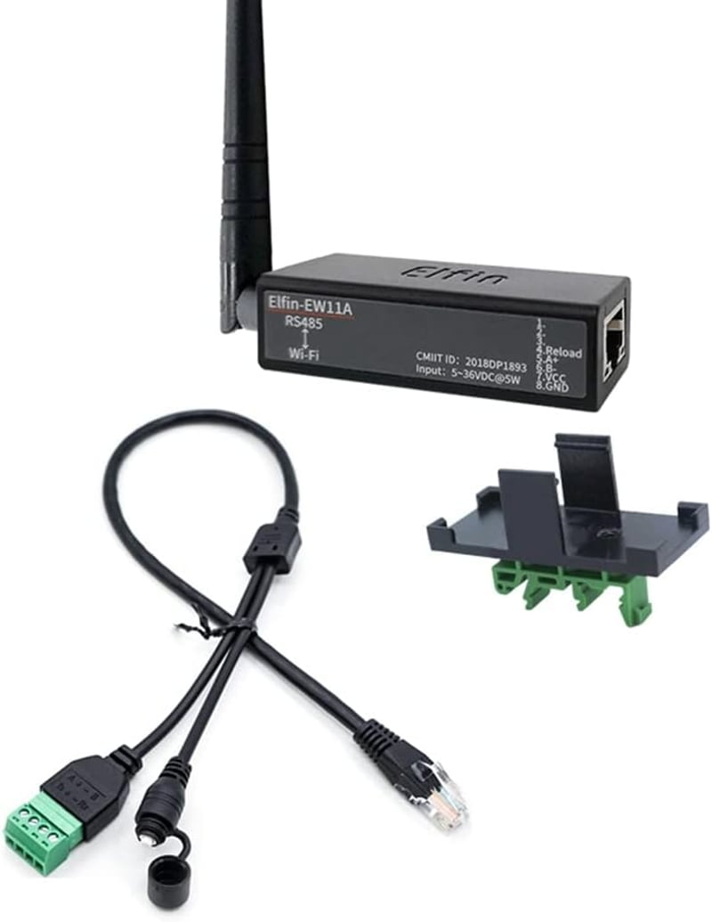 Jevina EW11A-0 RS485-WiFi Konverter Modul - Modbus Protokoll Támogatás, 460800 bps Adatátvitel, Vezeték Nélküli Hálózati Szerver Eszköz Szám