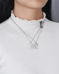 JEXOWIQ 2 részes macska nyaklánc páros BFF barátság medál rozsdamentes acél 4