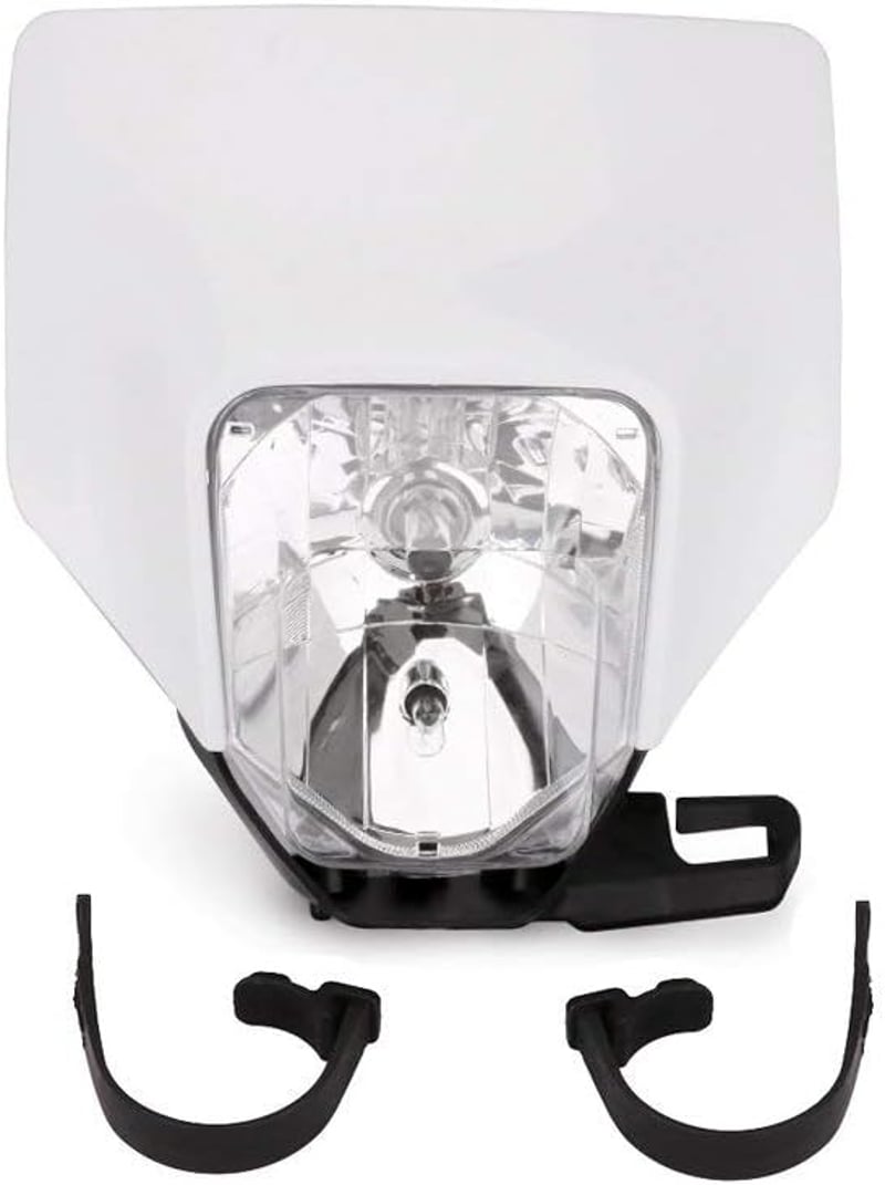 JFG RACING 12V 35W Motocross Enduro Halogén Fényszóró Fehér Maszk