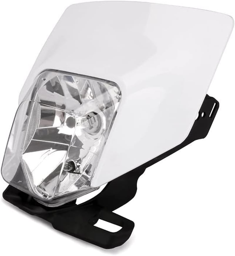 JFG RACING 12V 35W Motocross Enduro Halogén Fényszóró Fehér Maszk