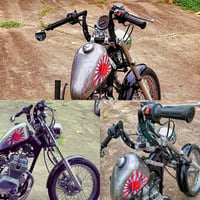 JFG RACING 22mm Z Kormány Drag Custom Bobber Chopper Cruiser Fekete Univerzális 3
